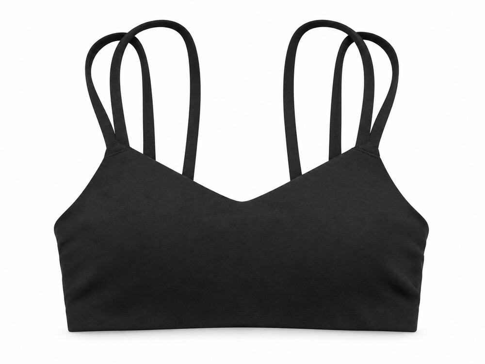 Nike Dri-FIT Alate Trace Strappy Sports Bra Size XS Black Light Support NWT
